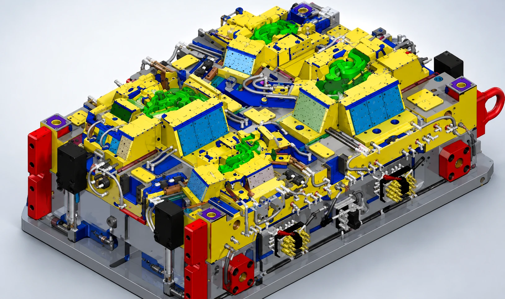 Automotive injection mould tooling CAD model